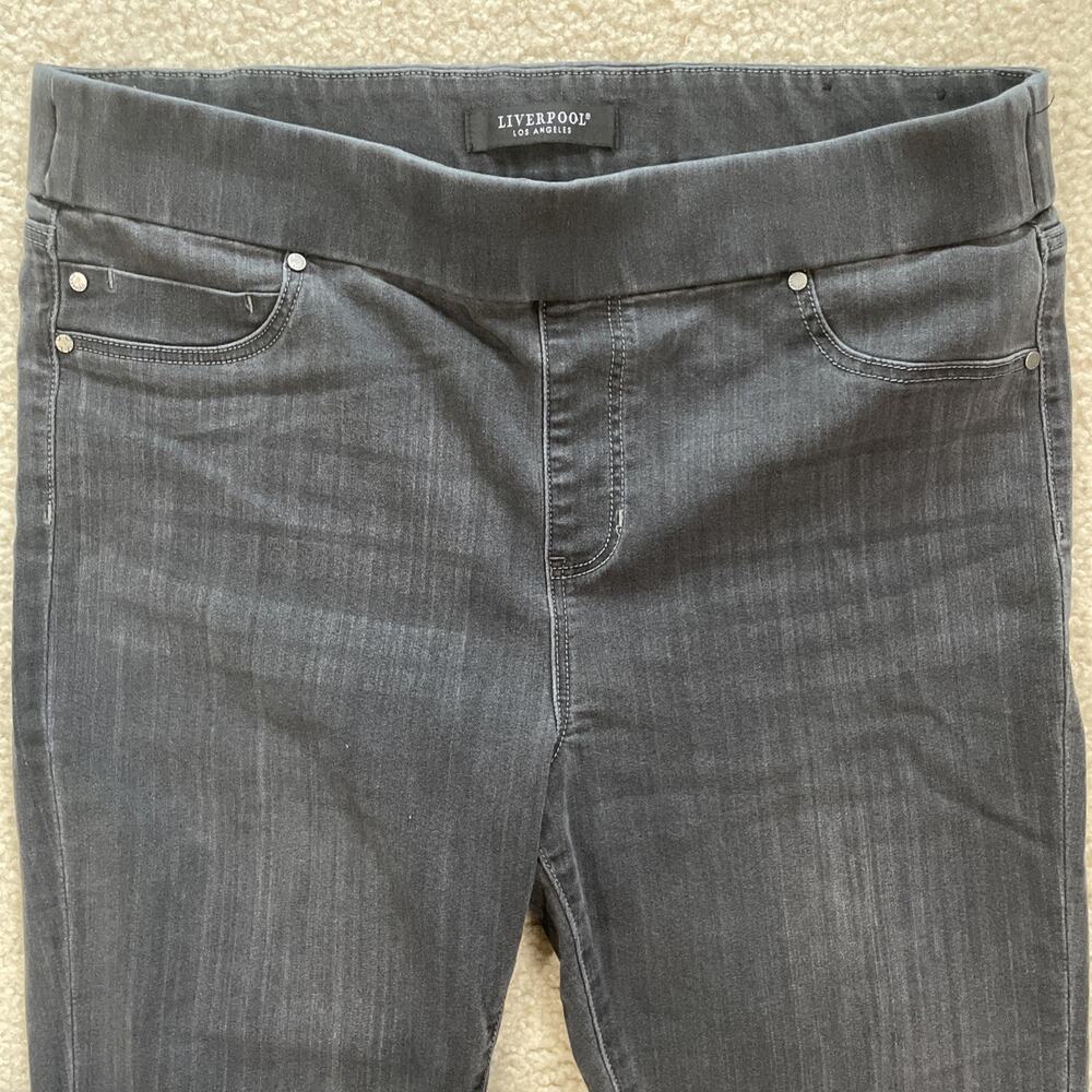 Liverpool Womens Jeans Size 14/32 Stretch Black Preowned Good